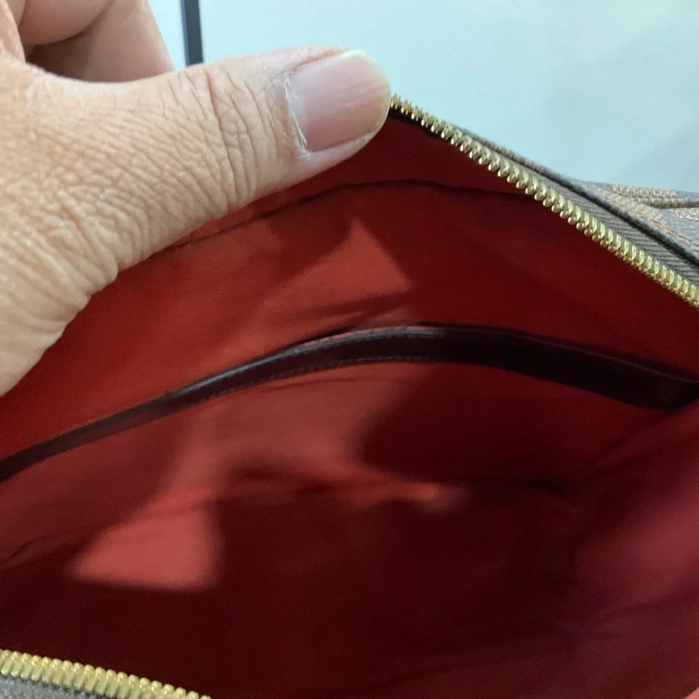 Louis Vuitton Brown Checkered Messenger Bag - Picture 9 of 16